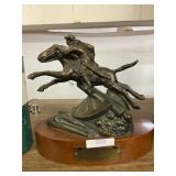 The Charger 1963 E Krueger Horse Cowboy Figurine