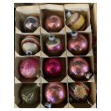 12 Shiny BriteOrnaments Some Indent Ornaments