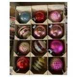 12 Shiny Brite Ornaments Some Indent Ornaments
