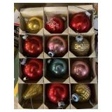 12 Shiny Brite Ornaments Some Indent Ornaments