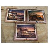 3 Terry Redlin Decorative Trivets Tranquil Retreat