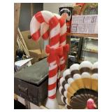 Candy Cane Christmas Blow Mold