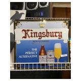 Kingsbury Non-Alcoholic Multi Beverage Tin Sign