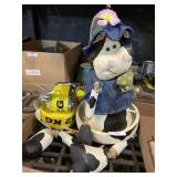 Cow Bird Feeder Wooden