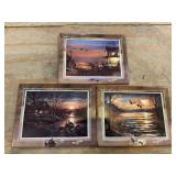 3 Terry Redlin Tranquil Retreat Decorative Trivets