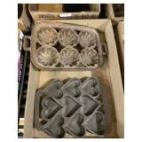 Cast Iron Bread Molds Hearts And Decorative Molds