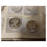 Set Of 2 One Troy Oz .999 Fine Silver Smi Liberty