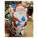 Santa With Presents Christmas Blow Mold