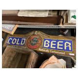 Old Style Cold Beer Plastic Lighted Sign