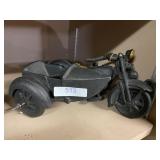 Cast-Iron Motorcycle And Buggy