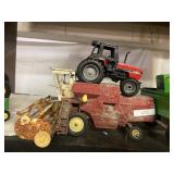 New Holland Combine And International Case 2294