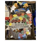 Wooden Holiday Wreaths Decor Halloween