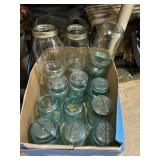 Green Glass Ball Canning Jars