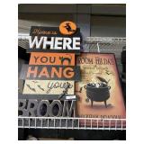 Home Is Where You Hang Your Broom Wooden Sign And