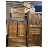 Bedroom Furniture Set Two Dressers One End Table
