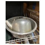 Metal Wash Tub And Teapot