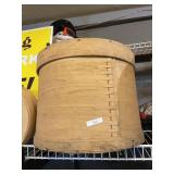 Large Wooden Box Round