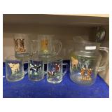 Land O Lakes Falco Cow Mugs And Pitcher Guernsey