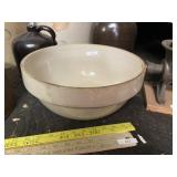 Large Round Stoneware Bowl Crock