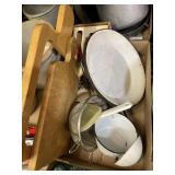 Enamel Soup Ladles Plates