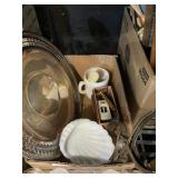 Shaving Brush Soap Holder Razor Gold Colored