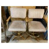 Padded Barstools Spinning