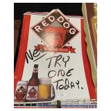 Red Dog Advertising Sign