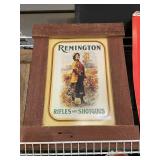 Remington Rifles And Shotguns Tin Sign With