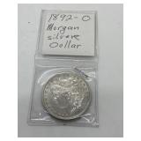 1892 O Morgan Silver Dollar