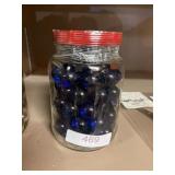 Cobalt Blue Marbles With 1 Inch Shooter