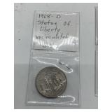 1968 D Statue Of Liberty Uncirculated 1986