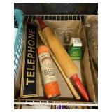 Vintage Games And Rolling Pin