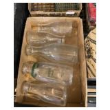 Glass Milk Bottles Including Bancroft Dairy