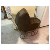 Wicker Baby Buggy