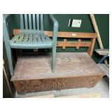 Wooden Bench With Storage