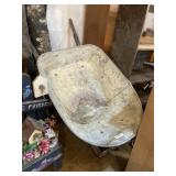 Metal Wheelbarrow Missing Tire