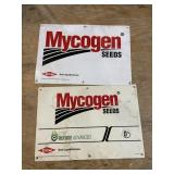 Mycogen Seeds Double Sided Plastic Signs Set Of 2