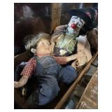 Clown And Other Porcelain Doll