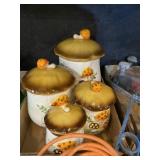Merry Mushroom Canister Set Sears And Roebucks