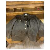 39R Wool Cashmere Coat Jacket Army Buttons