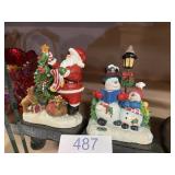 Christmas Santa Snowman Stocking Hangers