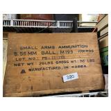 Small Arms Ammunition Wooden Crate