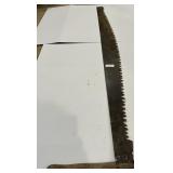 6 ft Two Man Crisscross saw - missing 1 handle