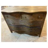 Wooden Serpentine Dresser