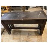 Wooden Bench With Storage Compartment