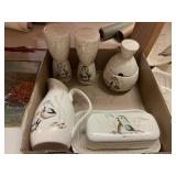 Vintage Red Wing Pottery Bob White Quail Creamer