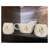 Redwing Salt And Pepper Shakers And Creamer