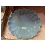 Haeger Usa Blue Pottery Serving Dish