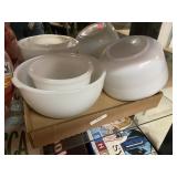 Milk Glass Mixing Bowls