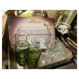 Glasses And Relish Tray